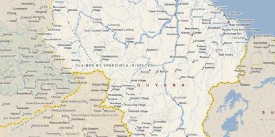 Peta - peta terperinci Guyana